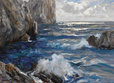 View of the Faraglioni Rocks on Capri by Albert Wenk